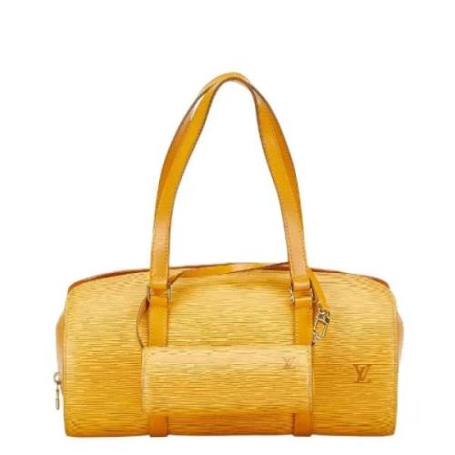 Louis Vuitton Vintage Pre-owned Laeder handvskor Yellow, Dam