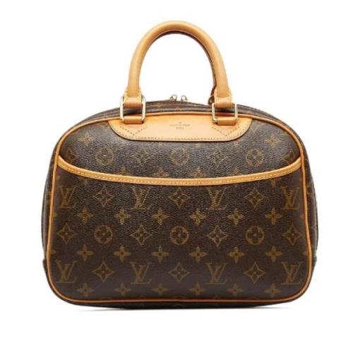 Louis Vuitton Vintage Pre-owned Canvas handvskor Brown, Dam