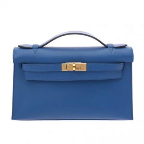 Hermès Vintage Pre-owned Laeder handvskor Blue, Dam