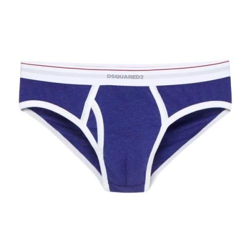 Dsquared2 Marinblå Herr Briefs Elastisk Midja Blue, Herr