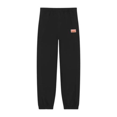 Kenzo Svarta Logo Sweatpants Black, Dam