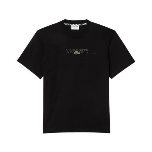 Lacoste Th3836 Tee för Män Black, Herr