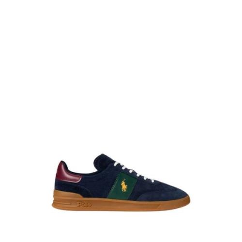 Polo Ralph Lauren Vintage Suede Heritage Aera Sneakers Blue, Herr