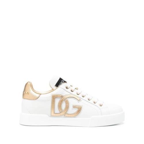 Dolce & Gabbana DG-smyckade låga sneakers White, Dam