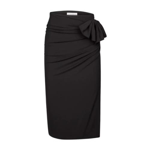 Nina Ricci Svart omlottkjol med rosett Black, Dam