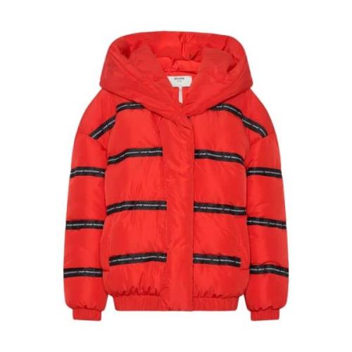 One Teaspoon Röd Huva Oversized Jacka Red, Dam