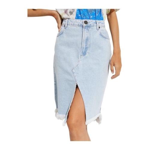 One Teaspoon Lila Hazel Denim Kjol Blue, Dam