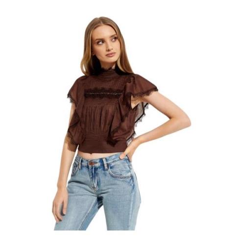 One Teaspoon Brun Metal Adventure Blus Brown, Dam