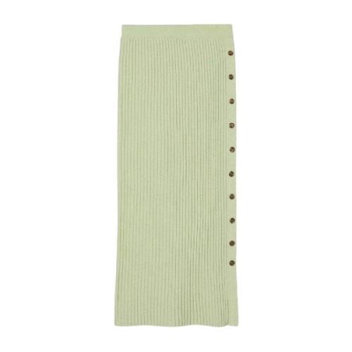 Tory Burch Mintgrön Maxi Stickad Kjol Green, Dam