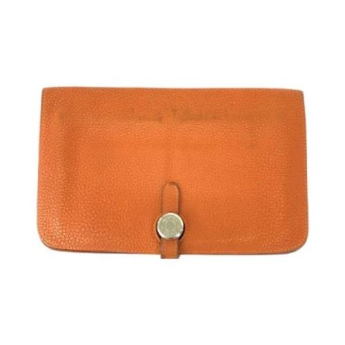 Hermès Vintage Pre-owned Laeder plnbcker Orange, Dam