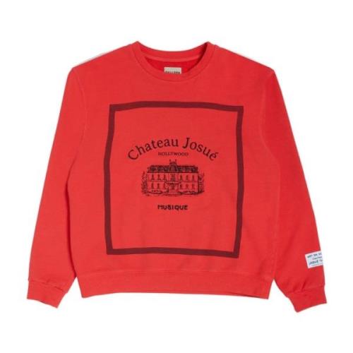 Gallery Dept. Röd 'Musique' Crewneck med Chateau Josué Red, Herr