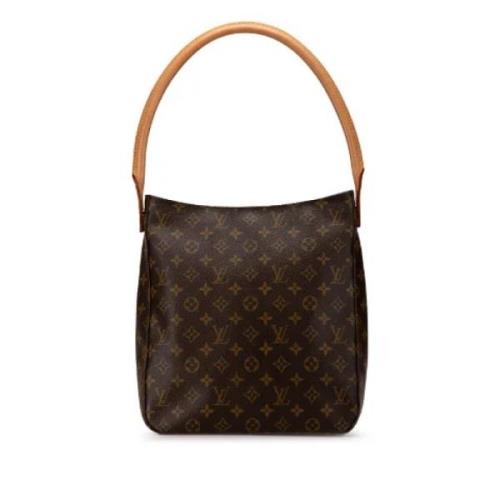 Louis Vuitton Vintage Pre-owned Canvas handvskor Brown, Dam