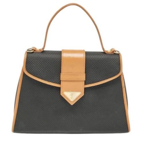 Yves Saint Laurent Vintage Pre-owned Belagd canvas handvskor Black, Da...