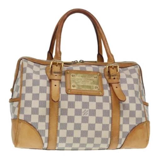 Louis Vuitton Vintage Pre-owned Canvas handvskor White, Dam