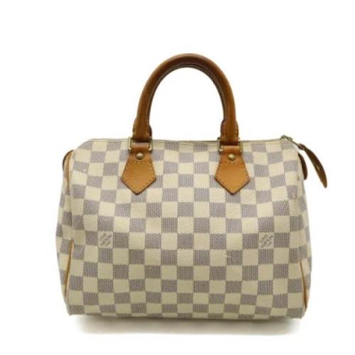 Louis Vuitton Vintage Pre-owned Canvas handvskor White, Dam