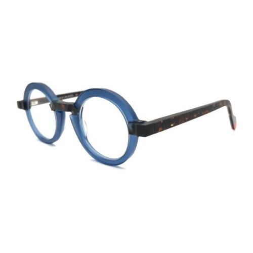 Anne & Valentin Retro Runda Glasögon Blue, Unisex