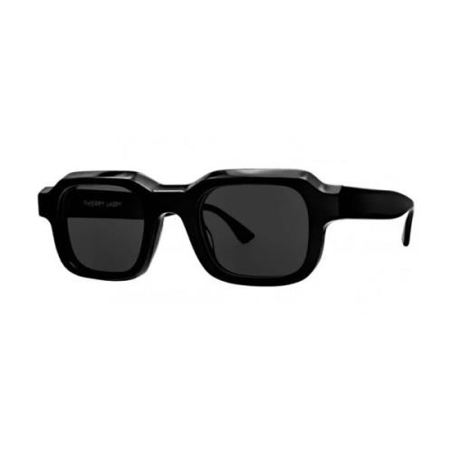 Thierry Lasry Modernt Svarta Solglasögon Black, Unisex