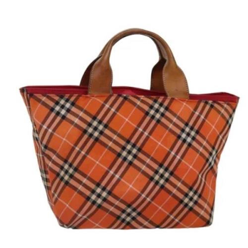 Burberry Vintage Pre-owned Tyg totevskor Orange, Dam