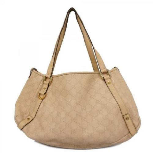 Gucci Vintage Pre-owned Canvas totevskor Beige, Dam