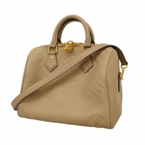 Louis Vuitton Vintage Pre-owned Tyg handvskor Beige, Dam