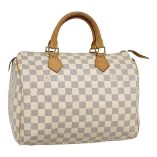 Louis Vuitton Vintage Pre-owned Canvas handvskor White, Dam