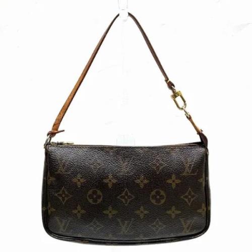 Louis Vuitton Vintage Pre-owned Canvas handvskor Brown, Dam