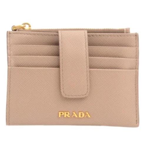 Prada Vintage Pre-owned Laeder plnbcker Beige, Dam