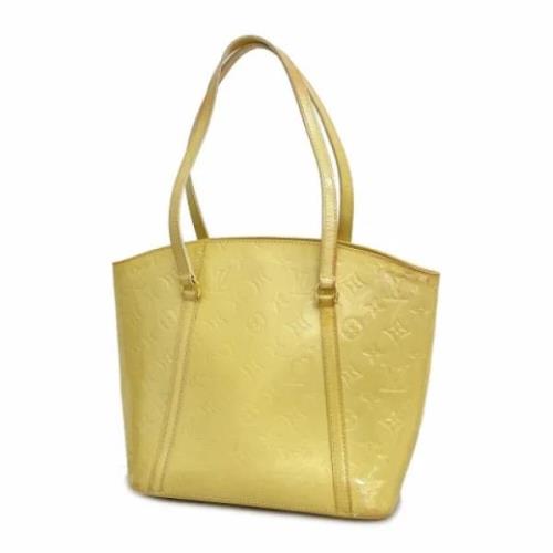 Louis Vuitton Vintage Pre-owned Tyg totevskor Yellow, Dam