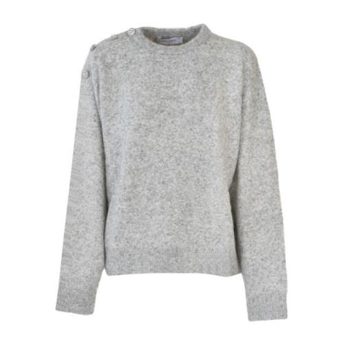 Emma&Gaia Round-neck Knitwear White, Dam