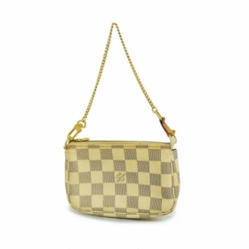 Louis Vuitton Vintage Pre-owned Tyg kuvertvskor White, Dam