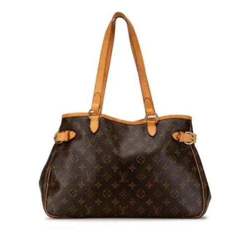 Louis Vuitton Vintage Pre-owned Canvas handvskor Brown, Dam