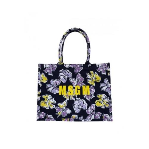 Msgm Stilren Toteväska med Dubbla Handtag Multicolor, Dam