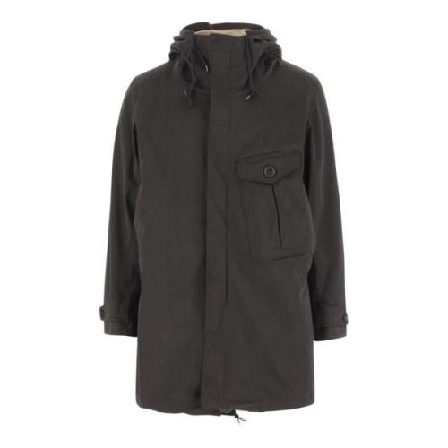 Ten C Nylonblandad cyklonparka Gray, Herr