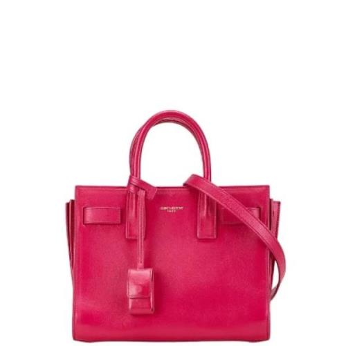 Yves Saint Laurent Vintage Pre-owned Laeder handvskor Pink, Dam