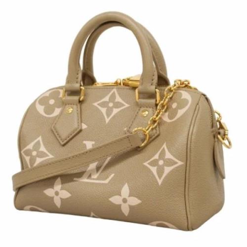 Louis Vuitton Vintage Pre-owned Tyg handvskor Beige, Dam