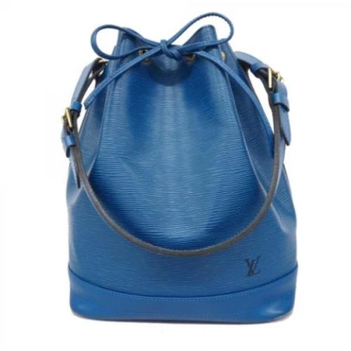 Louis Vuitton Vintage Pre-owned Tyg axelremsvskor Blue, Dam