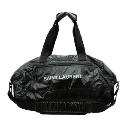 Yves Saint Laurent Vintage Pre-owned Tyg axelremsvskor Black, Dam