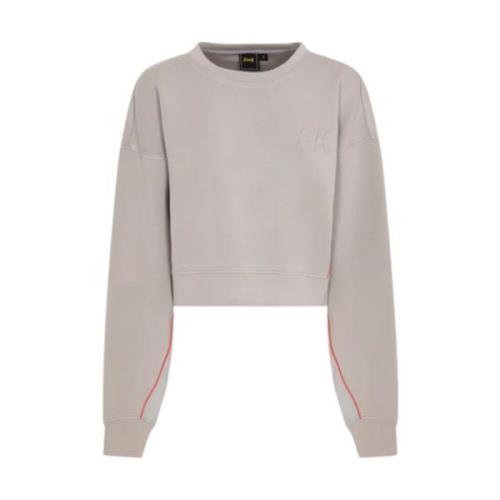 F**k Dam Sweatshirt Fw24-0102 Syntetiskt Material Beige, Dam