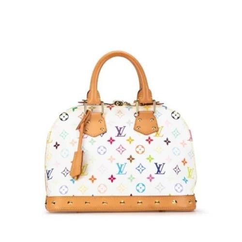 Louis Vuitton Vintage Pre-owned Canvas handvskor White, Dam