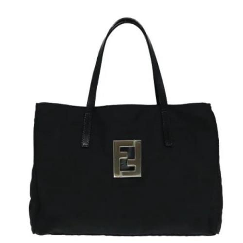 Fendi Vintage Pre-owned Canvas fendi-vskor Black, Dam