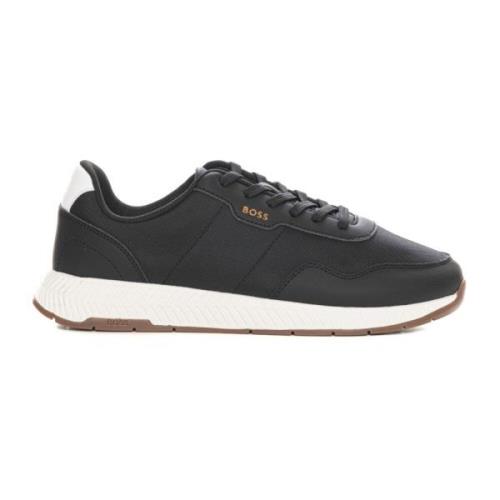 Boss Titanium-Runn Sneakers med snören Black, Herr