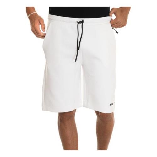 Boss Stretchtyg dragsko shorts med fickor White, Herr