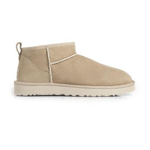 UGG Kvinnors Classic Ultra Mini Stövlar Beige, Unisex