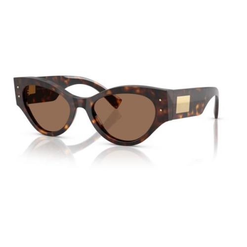 Dolce & Gabbana Mörk Havana/Brun Solglasögon DG 4480 Brown, Dam