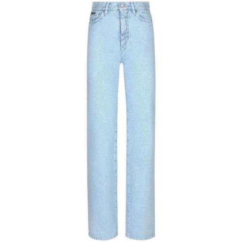 Dolce & Gabbana Högmidjade slim jeans Blue, Dam