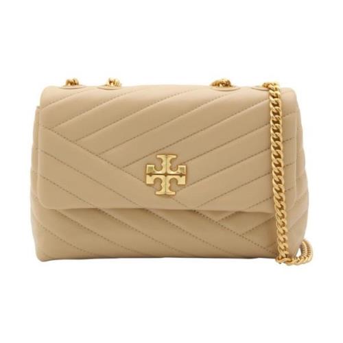 Tory Burch Quiltad Kira Axelväska Beige, Dam