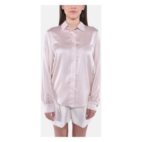 MVP wardrobe Elegant Blus med Stretchmaterial Pink, Dam