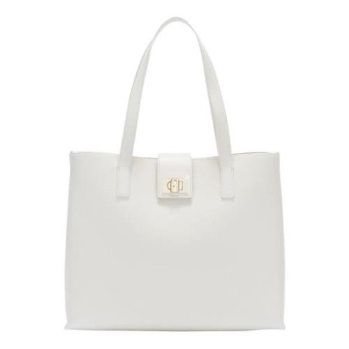 Furla Elegant 1927 Tote Väska White, Dam