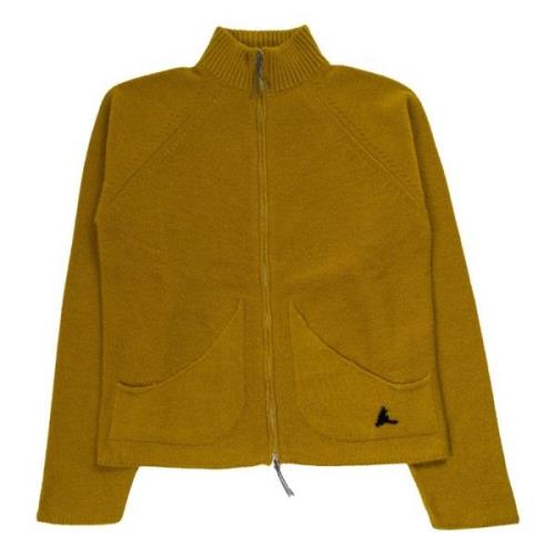 ROA Gul Mohair Cardigan Yellow, Herr