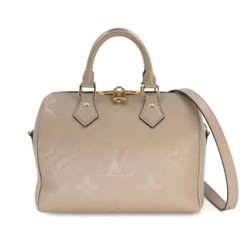 Louis Vuitton Vintage Pre-owned Tyg handvskor Beige, Dam